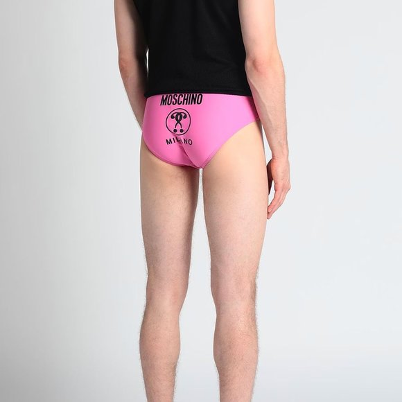 Made in ITALY Authentic MOSCHINO Men's BARBIECORE Logo SWIMSUIT Size M - Picture 11 of 11